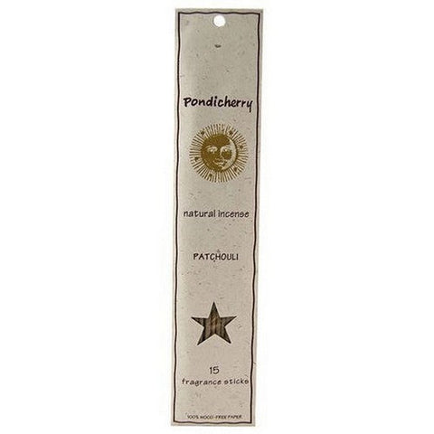 Pondicherry Natural Incense, Patchouli Incense Sticks, 15 Count Pondicherry Natural Incense