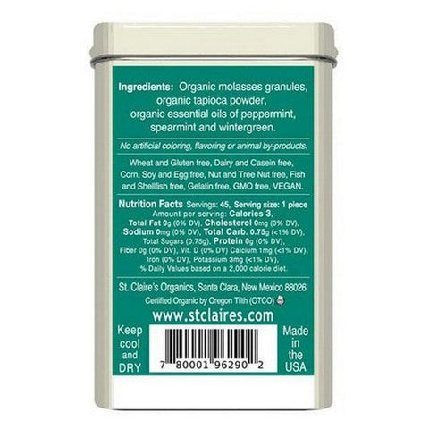 St. Claire's, Organics Merrymints, 1.5 Oz St. Claire's
