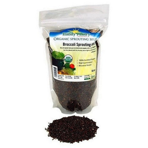 Handy Pantry, Broccoli Organic Sprouting Seeds, 16 Oz Handy Pantry