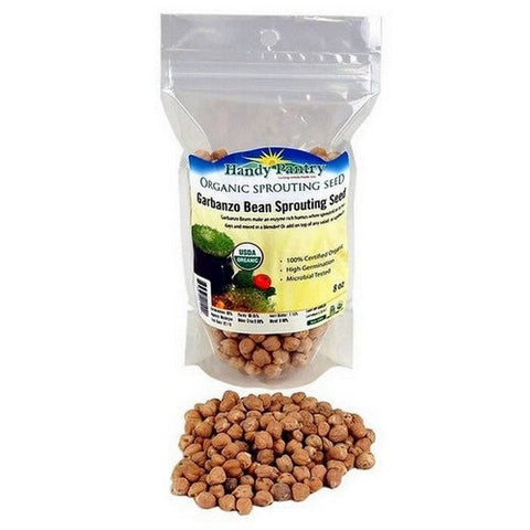 Handy Pantry, Organic Sprouting Seeds Garbanzo, 8 Oz Handy Pantry