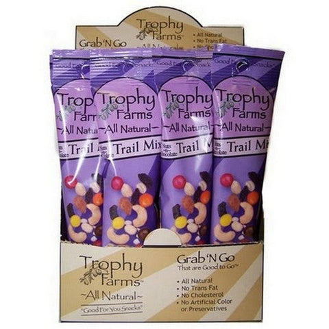 Trophy Farms, Nuts N Chocolate Trail Mix, 12 Count Trophy Farms