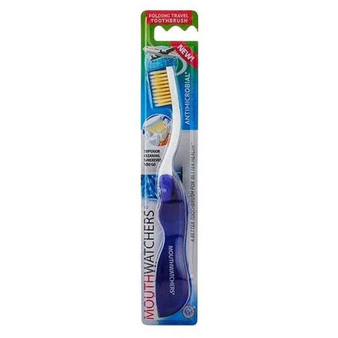 Mouth Watchers, Blue Soft Travel Toothbrush  Travel, 1 Count Mouth Watchers