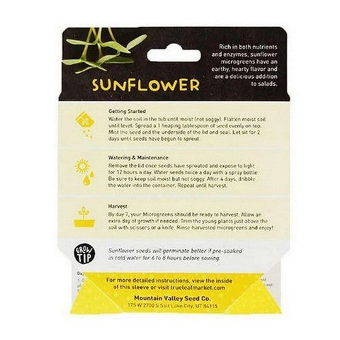 Handy Pantry, Sunflower Microgreen Kit, 1 Count Handy Pantry