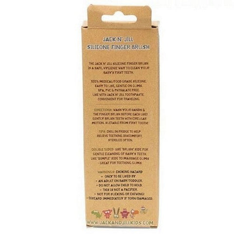 Jack N' Jill, Kids Silicone Finger Brush Stage 1 (6 Month-12 Month), 2 Count Jack N' Jill