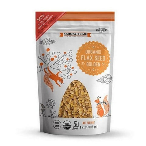 Karmalize.Me, Organic Flax Seed Golden, 6 Oz Karmalize.Me