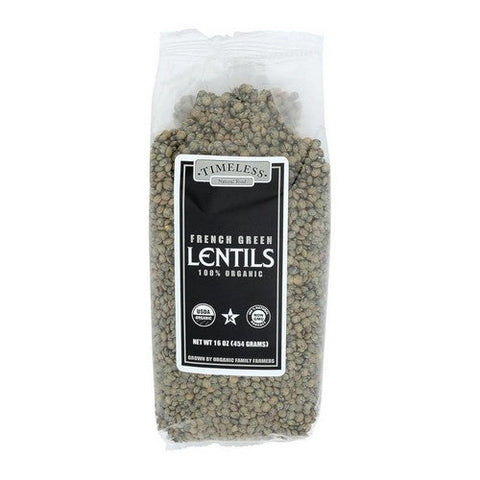 Timeless Natural Foods, Organic French Green Lentils, 16 Oz Timeless Natural Foods
