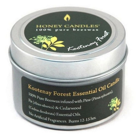 Honey Candle Co., Kootenay Forest Essential Oil Beeswax, 3 Oz Honey Candle Co.