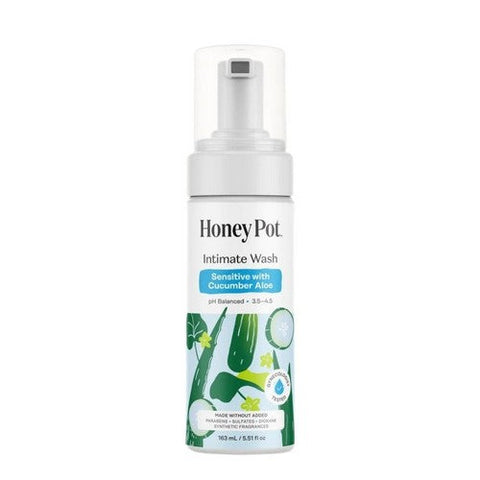The Honey Pot, Sensitive With Cucumber Aloe Intimate Wash, 5.51 Oz The Honey Pot