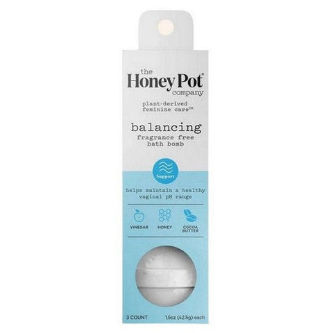 The Honey Pot, Pot Unscented Bath Bomb, 3 Count The Honey Pot