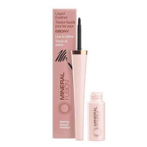 Sukin, Mineral Fusion Ebony Liquid Eyeliner, 0.10 Oz Sukin