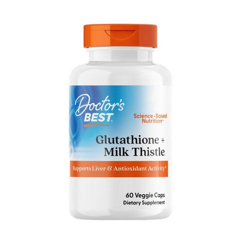 Doctors Best, Glutathione + Milk Thistle, 60 Veggie Caps Doctors Best