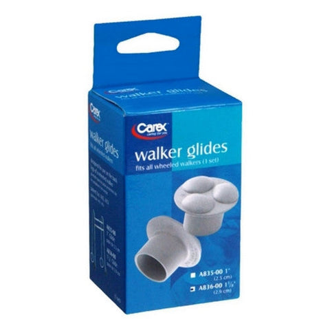 Carex, Walker Glides Fits 1 1/8, 1 Each Carex