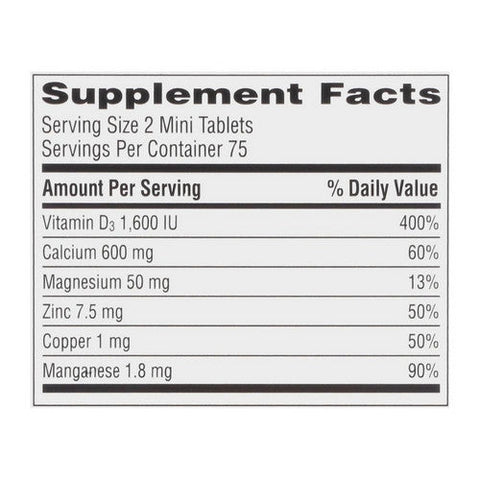 Caltrate, Minis 600 Plus D3 Plus Minerals Calcium, 150 Tablets Caltrate