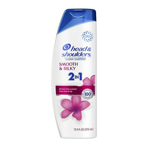 Head & Shoulders, 2 In1 Shampoo Plus Conditioner Smooth And Silky, 12.5 Oz Head & Shoulders