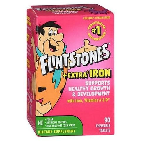 Flintstones, Childrens Multivitamin Plus Iron, 90 Tabs Flintstones