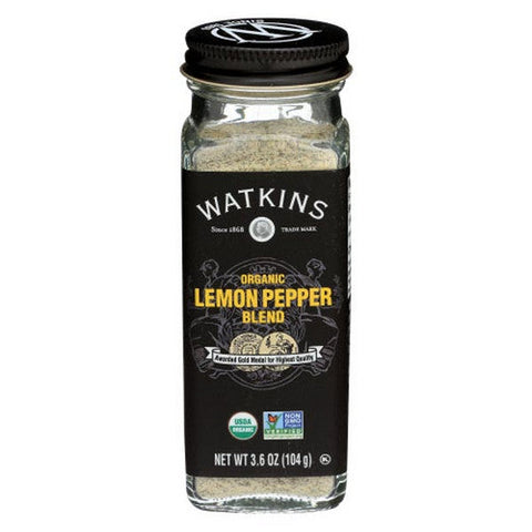 Watkins, Organic Lemon Pepper Blend, 3.6 Oz (Case Of 3) Watkins