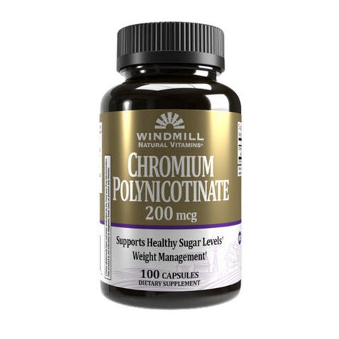 Windmill, Chromium Polynicotinate, 200 Mcg, 100 Capsules