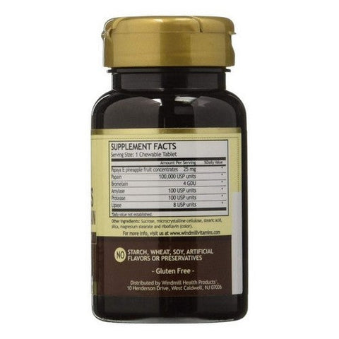 Windmill, Papaya & Pineapple Enzymes, 90 Count Windmill