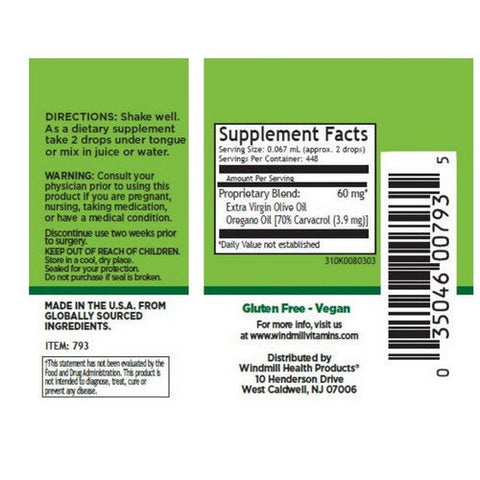Windmill, Oil Of Oregano, 1 Oz