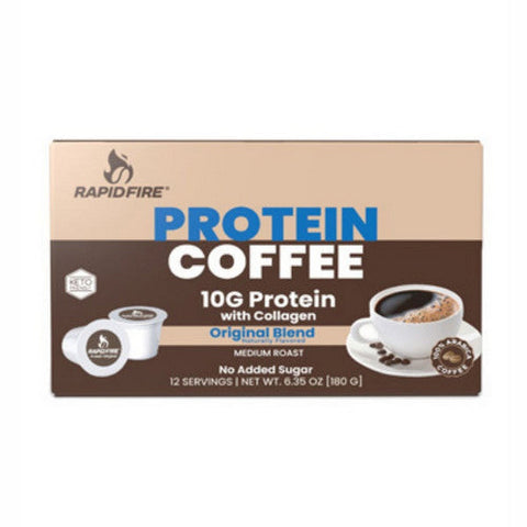 Rapid Fire, Original Protein Coffee, 6.35 Oz Rapid Fire