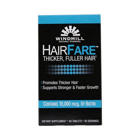 Windmill, Hair Fare, 10,000 Mcg, 60 Tablets