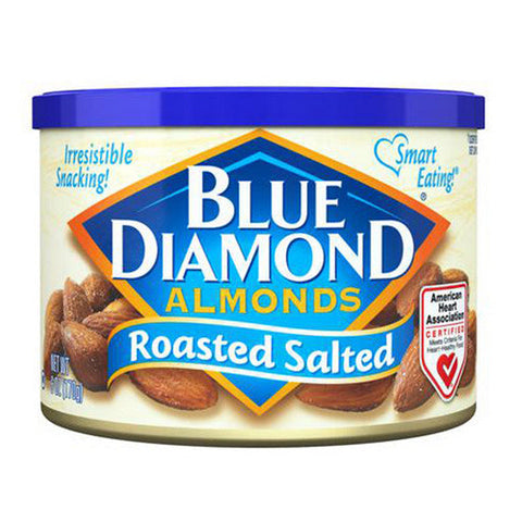 Blue Diamond, Roasted Salted Almonds, 6 Oz(Case Of 12) Blue Diamond