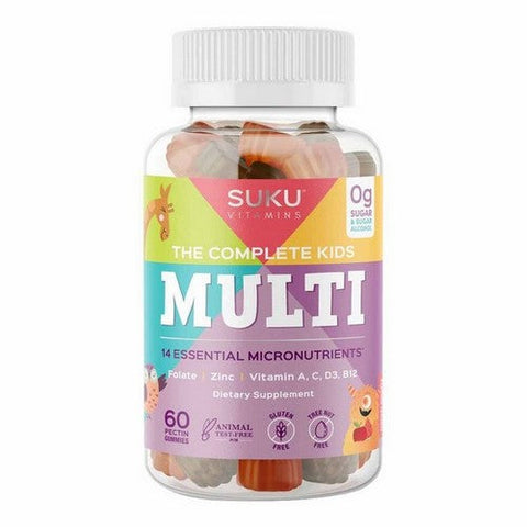 SUKU Vitamins, The Complete Kids Multi, 60 Gummies SUKU Vitamins