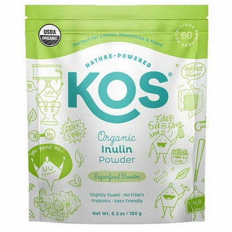 Kos, Organic Inulin Powder, 6.3 Oz Kos