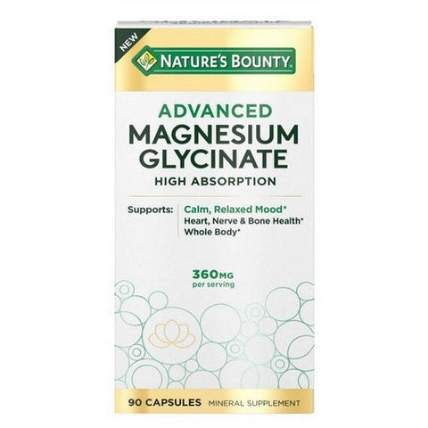 Nature's Bounty, Advanced Magnesium Glycinate, 90 Count Nature's Bounty