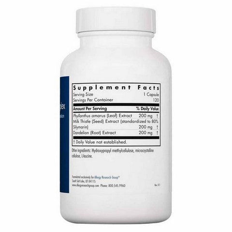 Nutricology/ Allergy Research Group, Milk Thistle Plus With Phyllanthus And Dandelion, 120 Veg Caps Nutricology/ Allergy Research Group
