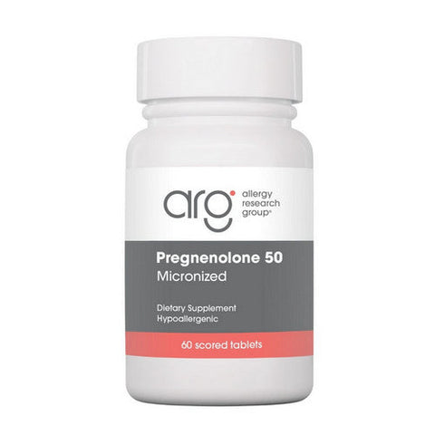 Nutricology/ Allergy Research Group, Pregnenolone Micronized, 50 Mg, 60 Tabs Nutricology/ Allergy Research Group