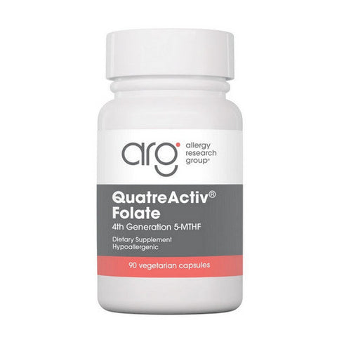 Nutricology/ Allergy Research Group, QuatreActiv Folate 4th Generation 5-MTHF, 90 Veg Caps Nutricology/ Allergy Research Group