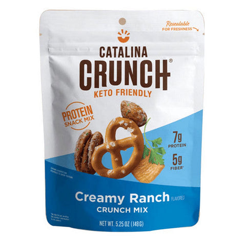 Catalina Crunch, Keto Friendly Creamy Ranch Crunch and Snack Mix, 5.25 Oz(Case Of 6) Catalina Crunch