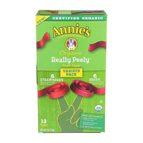 Annie's Homegrown, Fruit Tape Variety Pack, 9 Oz (Case Of 6) Annie's Homegrown
