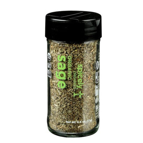 Spicely Organics, Organic Sage Rubbed, 0.6 Oz (Case Of 3) Spicely Organics