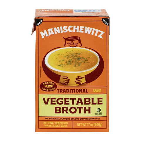 Manischewitz, Aseptic Vegetable Broth, 17 Oz (Case Of 12) Manischewitz