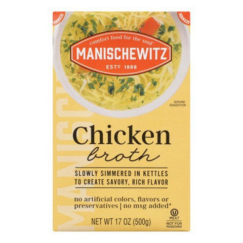 Manischewitz, Aseptic Chicken Broth, 17 Oz Manischewitz