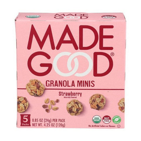 Madegood, Organic Granola Minis Strawberry, 4.25 Oz (Case Of 6) Madegood