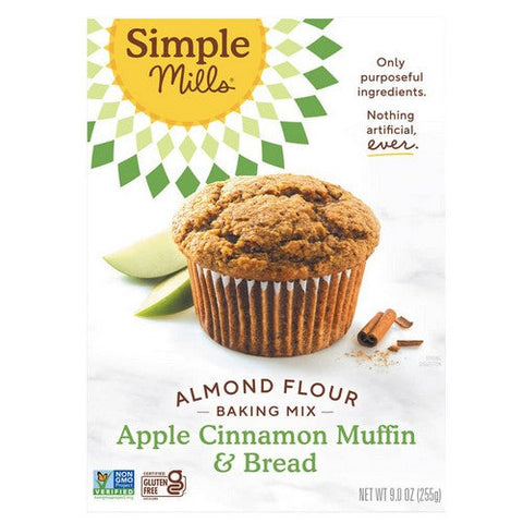 Simple Mills, Apple Cinnamon Muffin And Bread Mix, 9 Oz (Case Of 6) Simple Mills