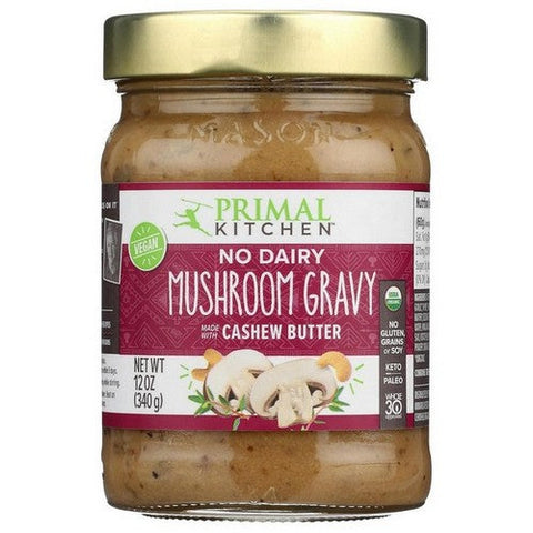 Primal Kitchen, Mushroom Gravy Made With Cashew Butter, 12 Oz (Case Of 6) Primal Kitchen