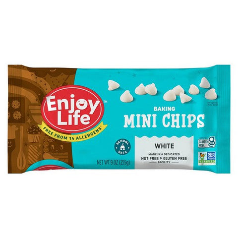 Enjoy Life, Baking White Mini Chocolate Chips, 9 Oz (Case Of 12) Enjoy Life