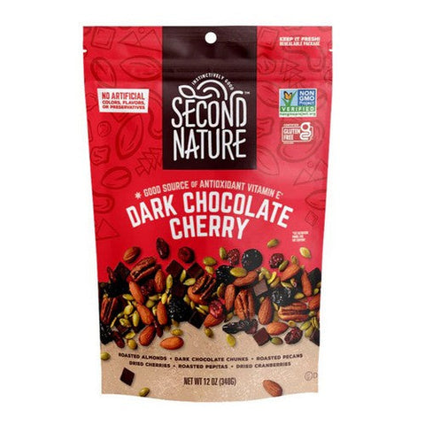 Second Nature, Dark Chocolate Cherry Mix, 12 Oz (Case Of 6) Second Nature