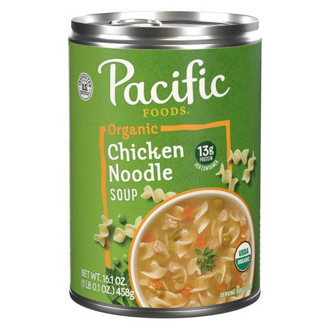 Pacific Foods, Organic Chicken Noodle Soup, 16.1 Oz (Case Of 12) Pacific Foods