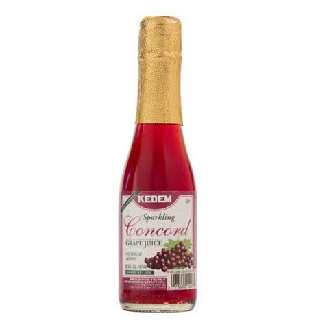 Kedem, Mini Sparkling Concord Grape Juice, 6.3 Oz (Case Of 24) Kedem