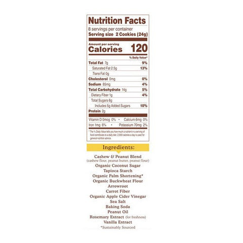Simple Mills, Nut Butter Stuffed Sandwich Cookies Peanut Butter, 6.7 Oz (Case Of 8) Simple Mills