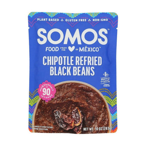 Somos, Chipotle Refried Beans Ready To Eat, 10 Oz (Case Of 6) Somos