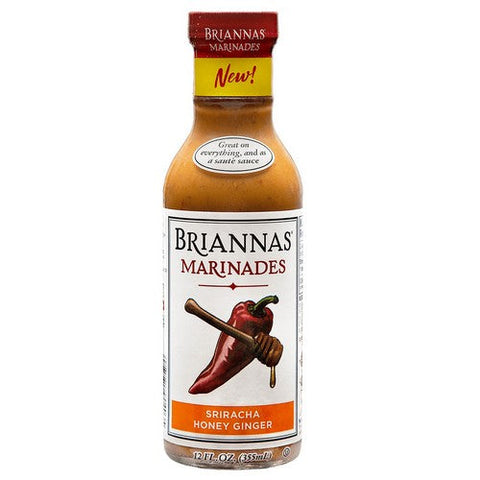Briannas, Marinade Sriracha Honey Ginger, 12 Oz (Case Of 6) Briannas