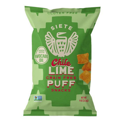 Siete, Chile Lime Puffs, 4 Oz (Case Of 6) Siete
