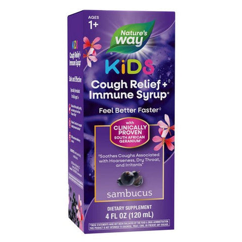 Sambucus, Sambucus Kids Cough Relief + Immune Elderberry Syrup, 4 Oz Sambucus