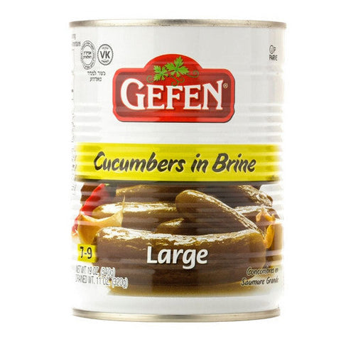 Gefen, Large Cucumbers In Brine 7-9, 19 Oz(Case Of 12) Gefen